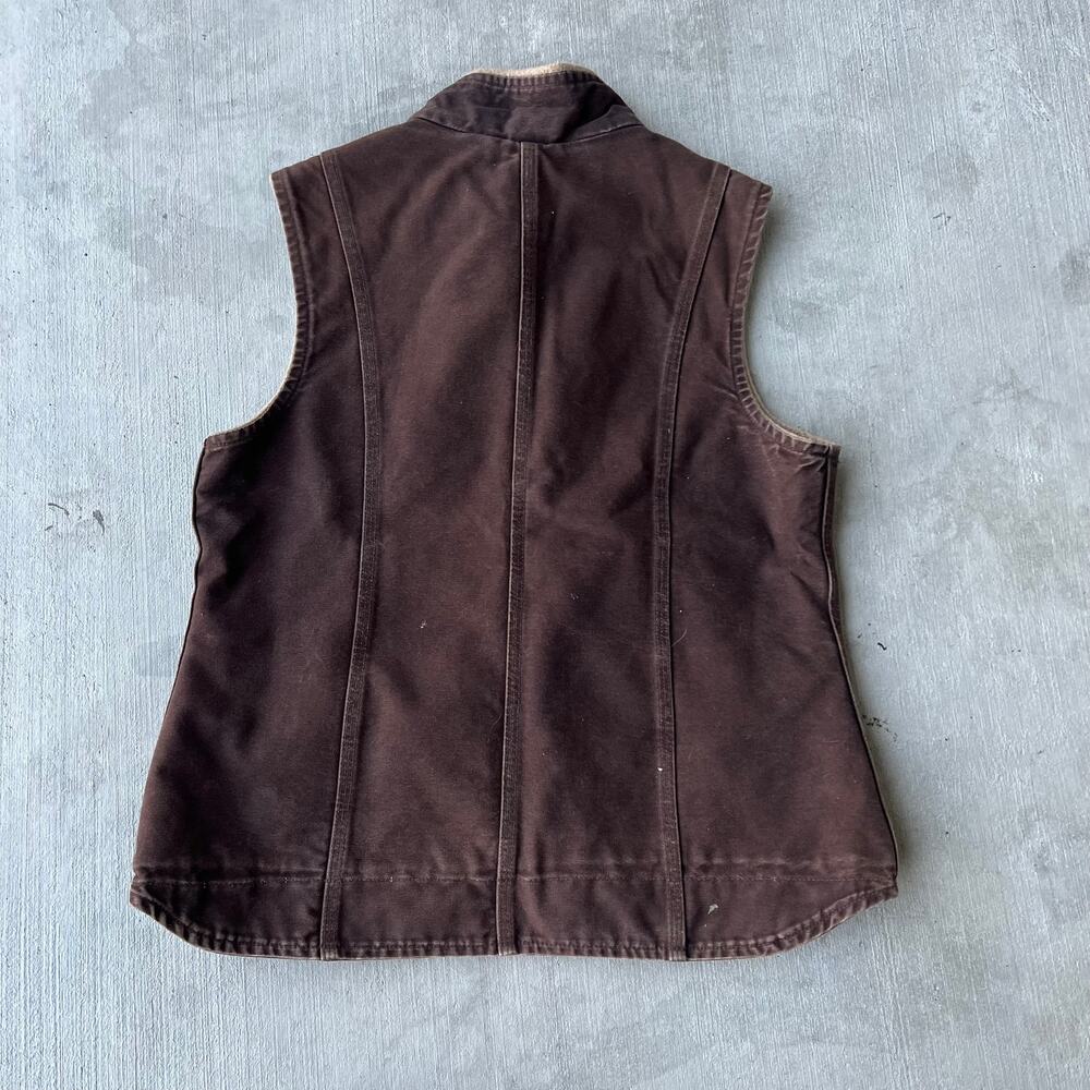 Vintage Y2K brown carhartt WOMENS work wear vest - Picture 6 of 8